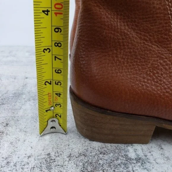 Splendid Pebbled Genuine Leather Ankle Booties size 6.5 Minimalist Preppy - Picture 12 of 12